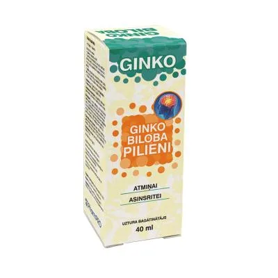 Ginko biloba pilieni 40 ml