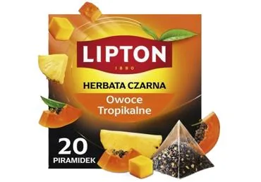 MELNĀ TĒJA LIPTON TROPU AUGĻI 20X1,7G