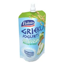 GRIEĶU JOGURTS BALTAIS AR AUZĀM, ĀBOLIEM UN KANĒLI 180G