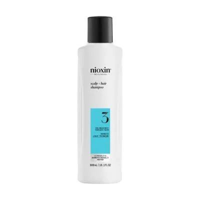 Nioxin System 3 šampūns krāsotiem matiem ar vieglu tendenci kļūt plānākiem 300 ml