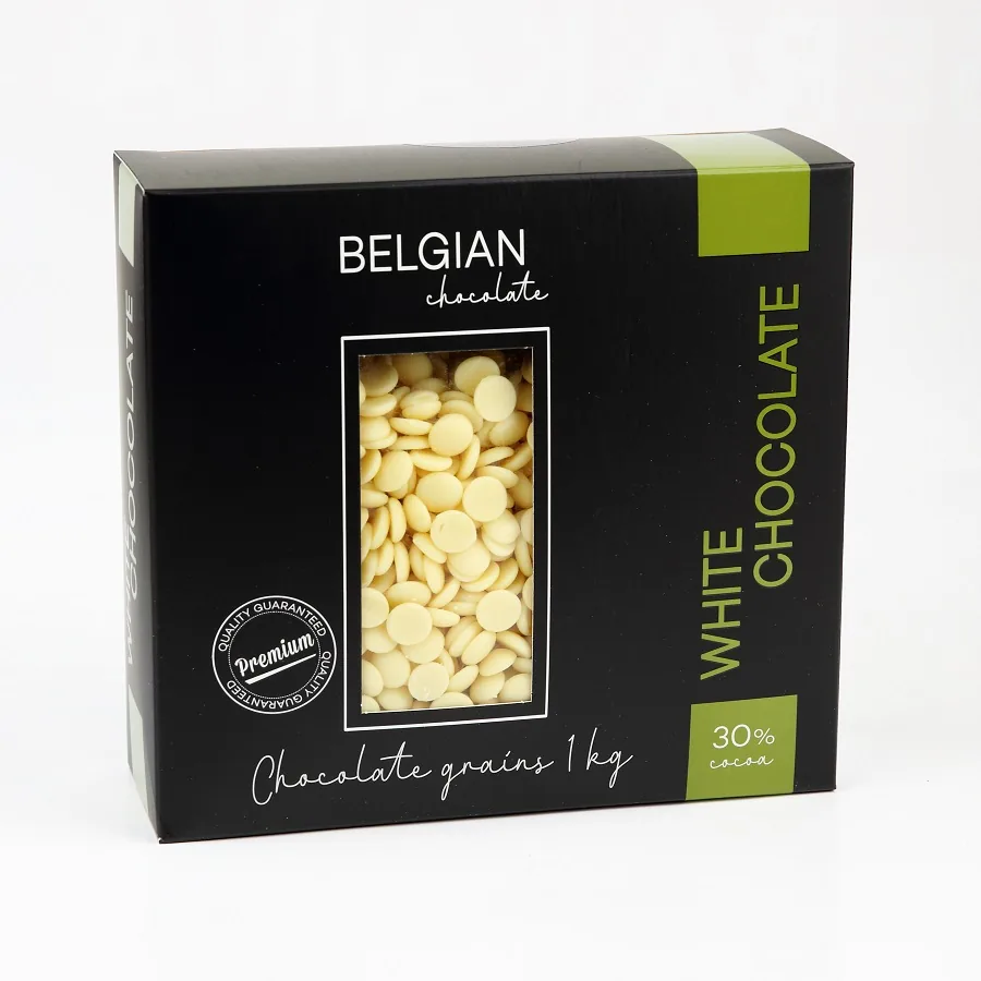 BALTĀS ŠOKOLĀDES ČIPSI VELICHE 30%, 1KG