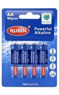 RUBIN AA MIGNON BATERIJAS, 4GAB.