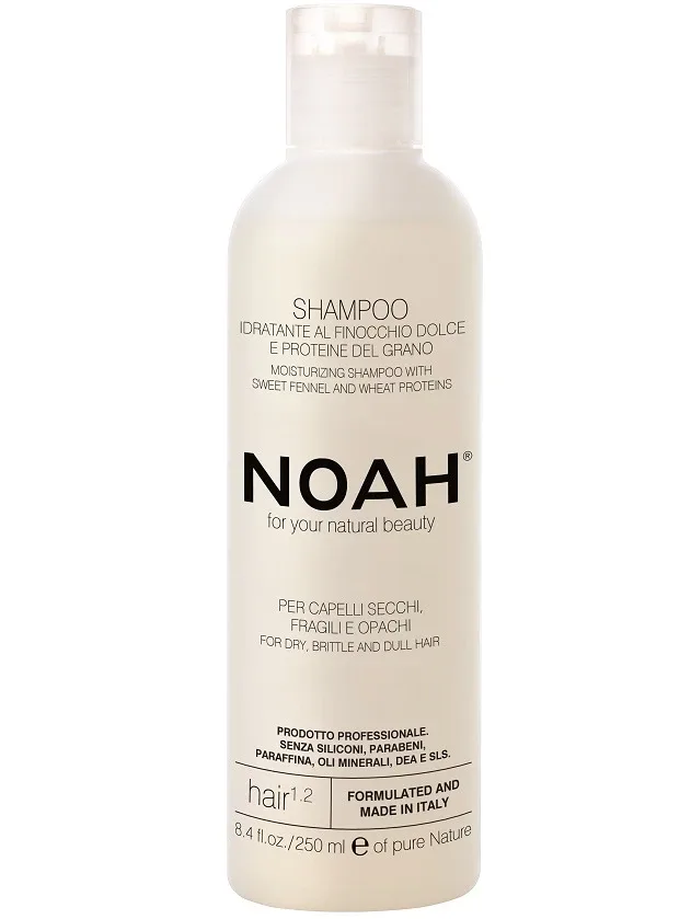 Noah mitrinošs šampūns trausliem, sausiem matiem, 250 ml