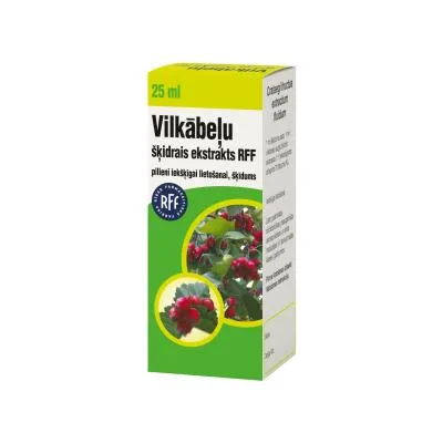 Vilkābeļu šķidrais ekstrakts RFF Pilieni iekšķīgai lietošanai 25 ml
