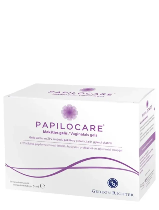 Papilocare vaginālais gēls, 21 x 5 ml