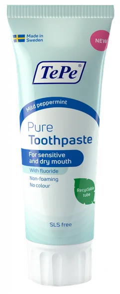 Tepe Pure Mild Peppermint zobu pasta, 75 ml