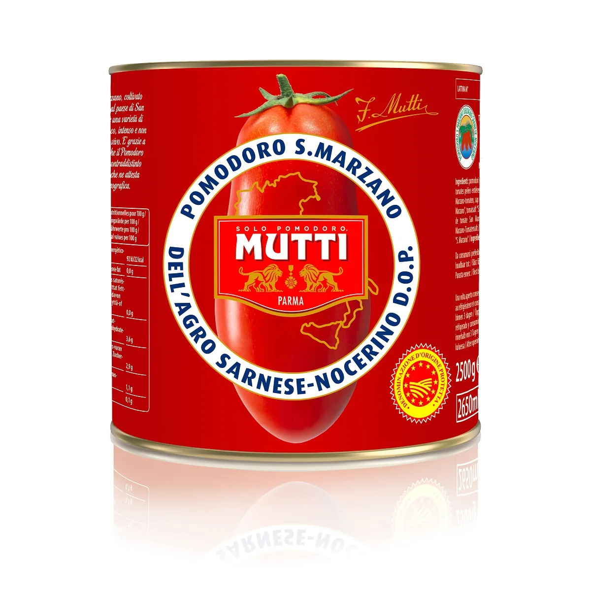 TOMĀTI, MIZOTI MUTTI S.MARZANO, 2.5KG