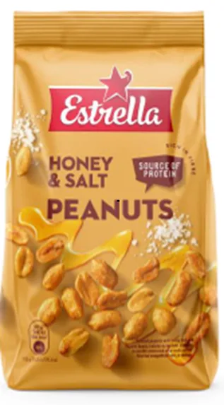 ESTRELLA GRAUZDĒTI ZEMESRIEKSTI AR MEDU UN SĀLI 240 G