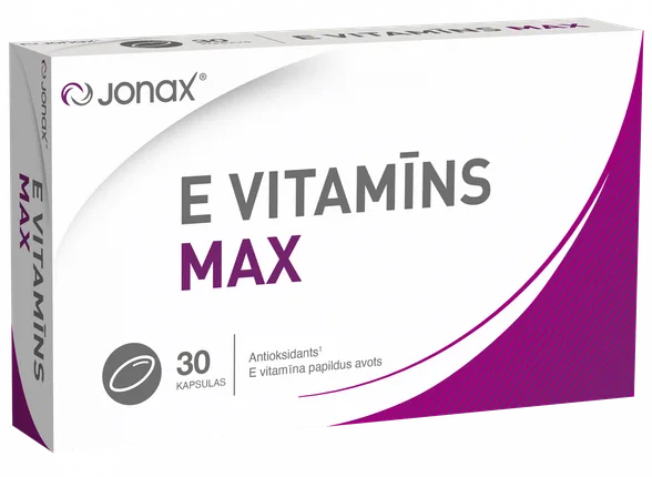 Jonax E vitamīns max kapsulas, 30 gab.