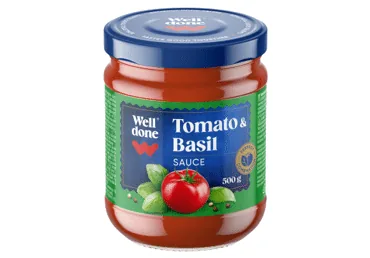 TOMĀTU MĒRCE AR BAZILIKU WELL DONE 500G