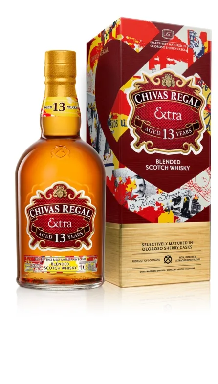 VISKIJS CHIVAS REGAL EXTRA 13 Y.O. SHERRY, 40%, KASTĒ, 0.7L