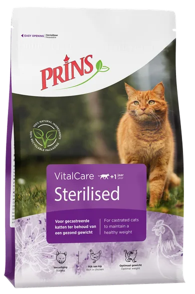 Prins Vitalcare Sterilised sausā barība, 4 kg