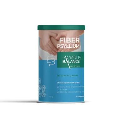 Acorus Balance Fiber Psyllium šķiedrvielu komplekss, pulveris 170 g