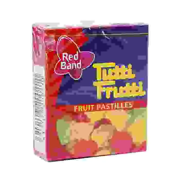 PASTILAS RED BAND TUTTI FRUTTI AUGĻU 15G