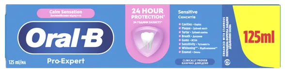 Oral-B Pro-Expert Sensitive Calm sensation zobu pasta, 125 ml