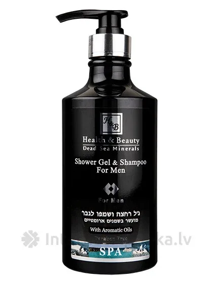 H&B man šampūns un dušas gēls vīriešiem, 780 ml