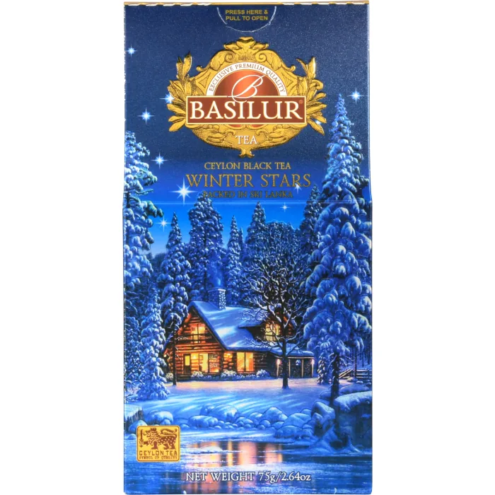 MELNĀ TĒJA BASILUR INFINITE MOMENTS WINTER STARS 75G