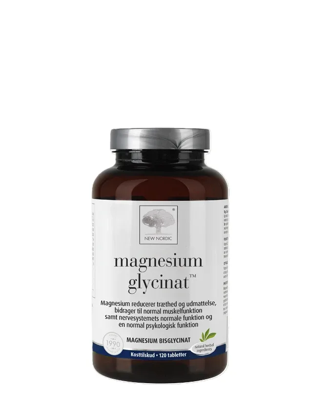 New Nordic Magnesium Glycinat tabletes, 120 gb.