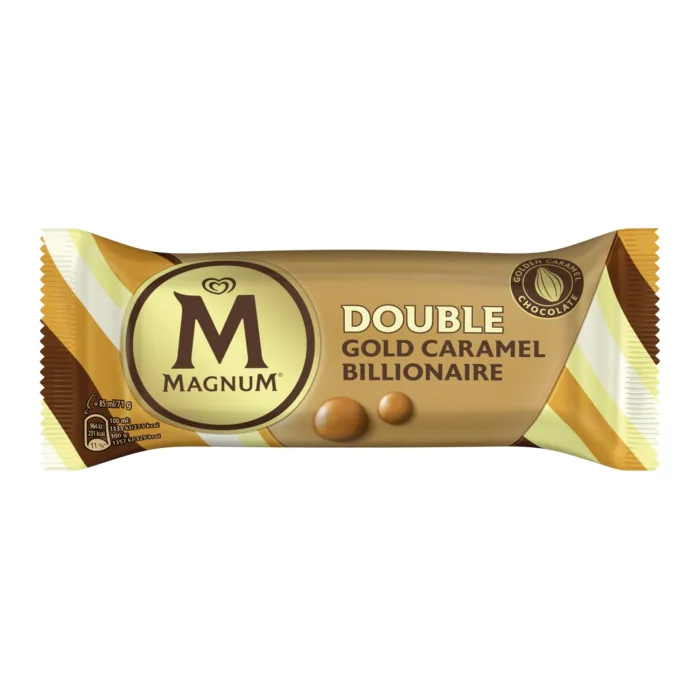 SALDĒJUMS MAGNUM BILLIONAIRE AR DUBULTO KARAMELI 85ML/71G