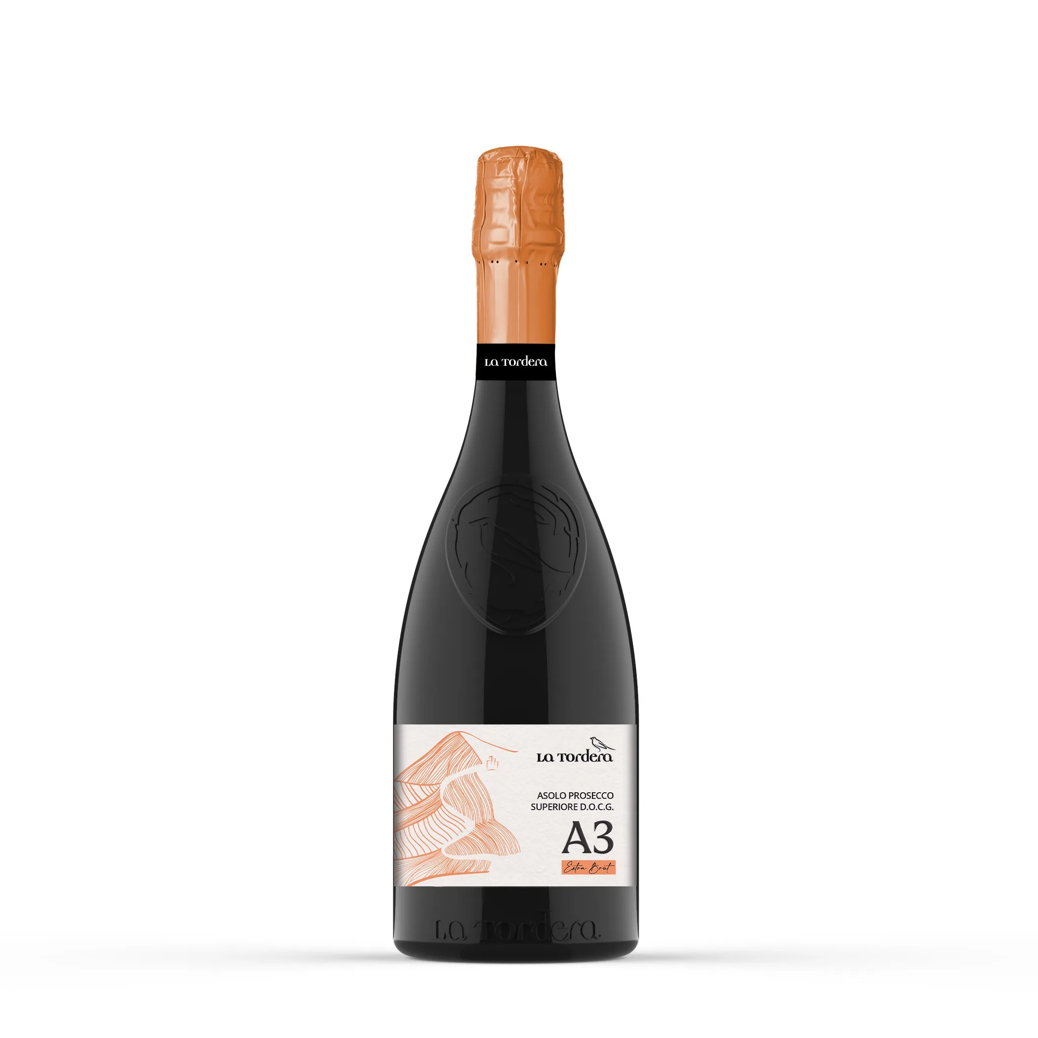 Dzirkstošais vīns La Tordera A3 Asolo Prosecco Superiore DOCG, extra brut, 11% - 11,5%, 0,75 l