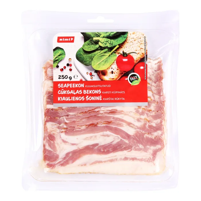 CŪKGAĻAS BEKONS RIMI KARSTI KŪPINĀTS ŠĶĒLĒS 250G