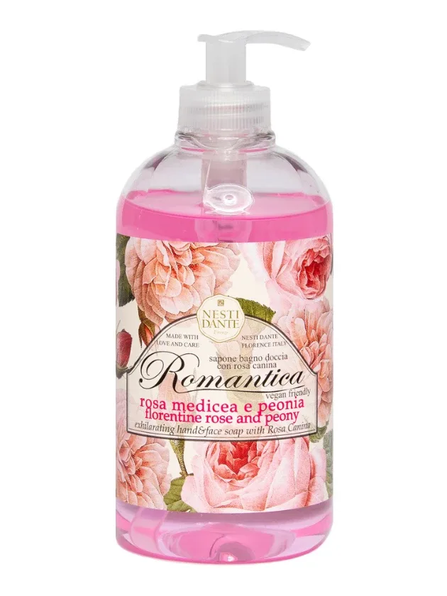 Dolce vivere romantica - florentine rose & peony šķidrās ziepes, 500 ml