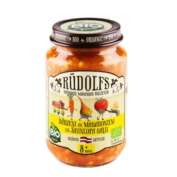 DĀRZEŅI,MAKARONI,JAUNLOPA GAĻA RŪDOLFS BIO 190G