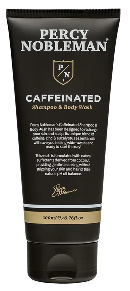 Percy Nobleman Caffeinated šampūns un mazgāšanās līdzeklis, 200 ml