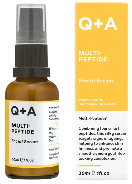 Q+A Multi Peptide Facial serums, 30 ml
