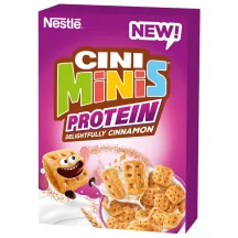 BROKASTU PĀRSLAS NESTLE CINI MINIS PROTEIN AR KANĒĻA GARŠU, VITAMĪNIEM UN DZELZI 340G