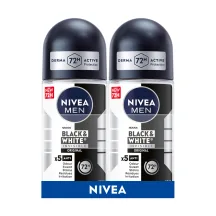 ANTIPERSPIRANTS NIVEA MEN BLACK&WHITE ORIGINAL, RULLĪTIS 50ML 2X50ML