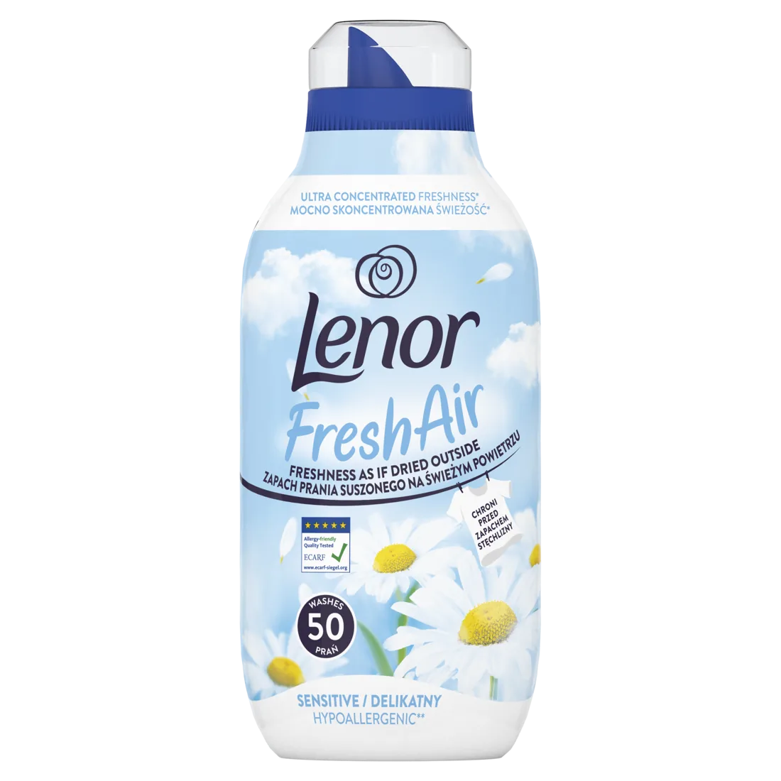 VEĻAS MĪKSTINĀTĀJS LENOR SENSITIVE, 50 MAZGĀŠANAS REIZĒM, 700ML