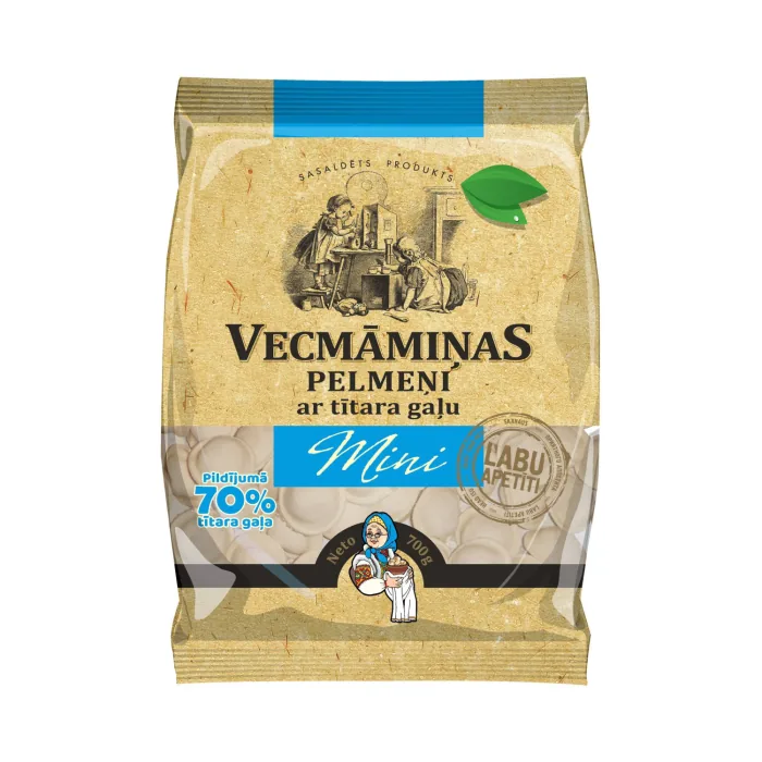 PELMEŅI VECMĀMIŅAS AR TĪTARA GAĻU MINI 700G