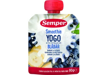 BIEZENIS SEMPER JOGURTA-BANĀNU-MELLEŅU 6+ 90G