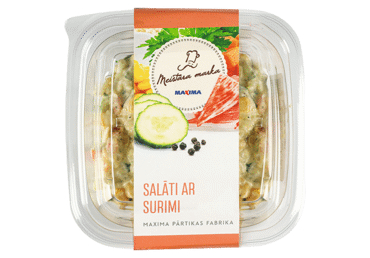 SALĀTI AR SURIMI MEISTARA MARKA 500G