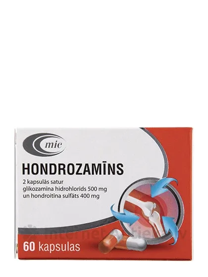 Hondrozamīns, 60 kapsulas