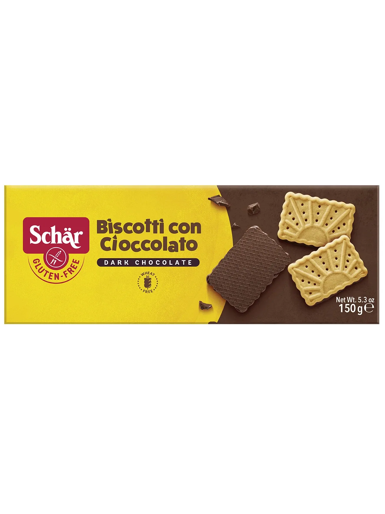 Бискотти Schar безглютеновое печенье с шоколадом, 150 г