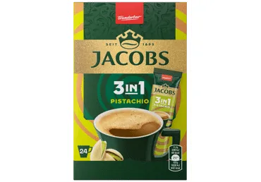 ŠĶĪSTOŠAIS KAFIJAS DZĒRIENS JACOBS PISTACHIO 24X11.1G