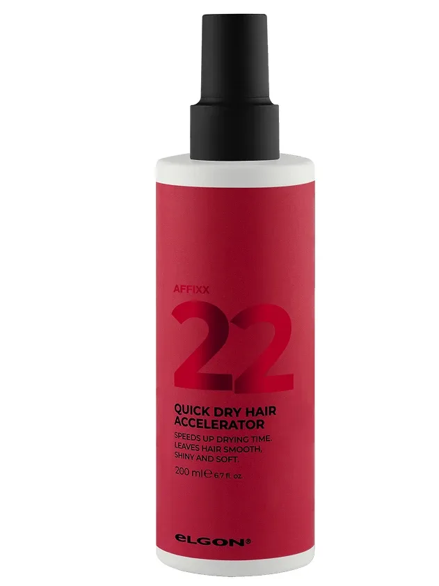 Elgon Affixx izsmidzināms līdzeklis ātrākai žāvēšanai 22 quick dry hair accelerat, 200 ml