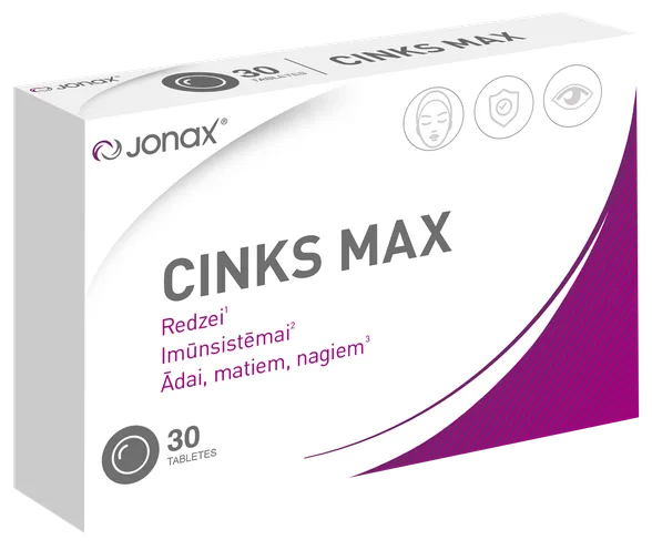 Jonax Cinks Max tabletes, 30 gab.