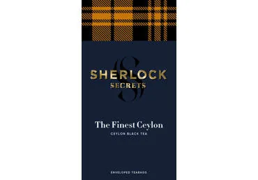 MELNĀ TĒJA SHERLOCK SECRETS THE FINEST CEYLON 22X2G