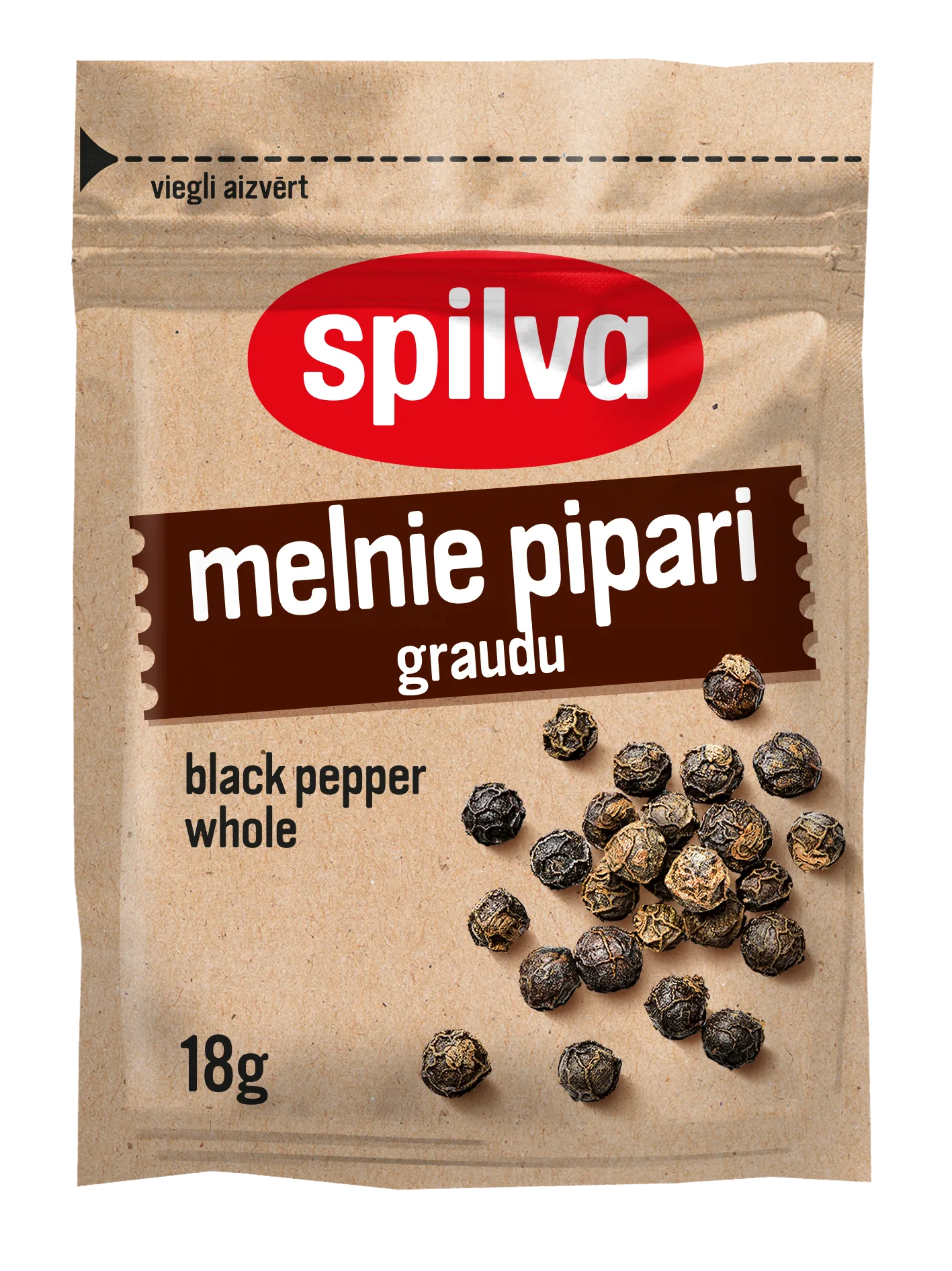 MELNIE GRAUDU PIPARI SPILVA, 18G