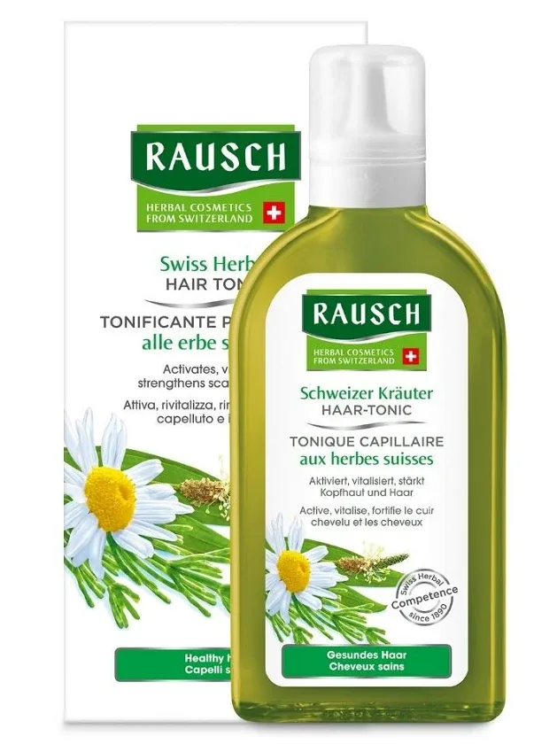 Rausch Swiss Herbal Hair atsvaidzinošs toniks galvas ādai, 200 ml