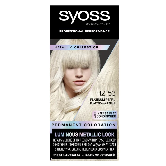 MATU KRĀSA SYOSS COLOR 12-53 PLATĪNA PĒRĻU BLONDS