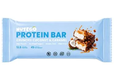 PROTEĪNA BATONIŅŠ KOKOSRIEKSTS UN KARAMELE NUTEGO 45G