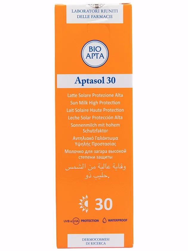 Bioapta Aptasol 30+ saules aizsardzības pieniņš, 125 ml