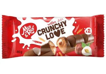 VAFEĻU BATONIŅŠ MIO&RIO CRUNCHY LOVE 46G