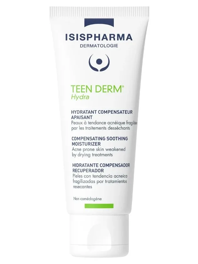 Isispharma Teen Derm® Hydra mitrinātājs izsausinātai aknes ādai, 40 ml