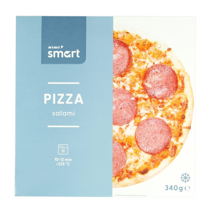 PICA RIMI SMART AR SALAMI, EDAM UN MOZZARELLA SIERU 340G