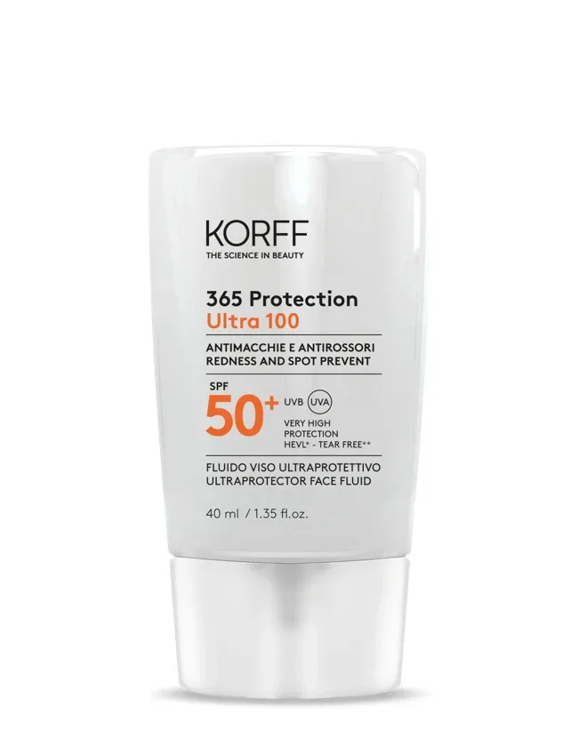 Korff 365 protection SPF50+ ultra 100 fluīds, 40 ml